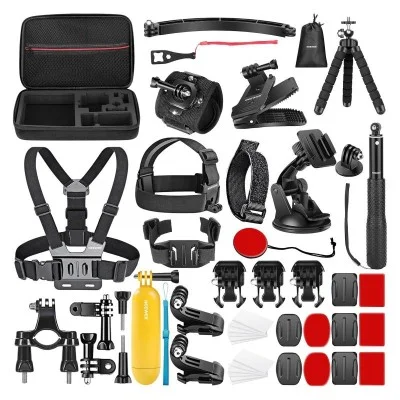 Neewer 50 IN 1 ACCESSORY KIT FOR ACTION CAMERA BLACK